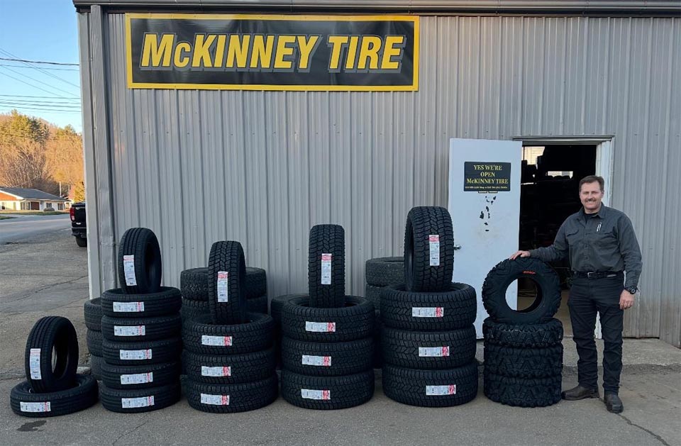 James McKinney at McKinney Tire in Bakersville, NC