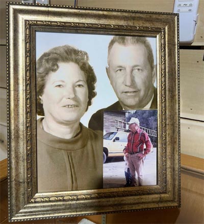 Portrait of earlier Peterson family owners. 